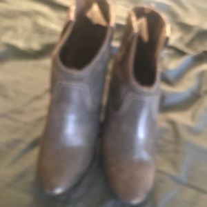 Brown and gray old navy booties size 7
